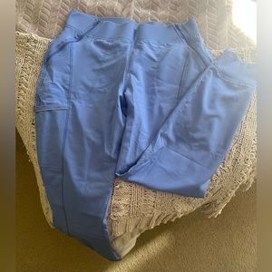 Infinity by Cherokee elastic waist jogger scrub pants - Periwinkle blue